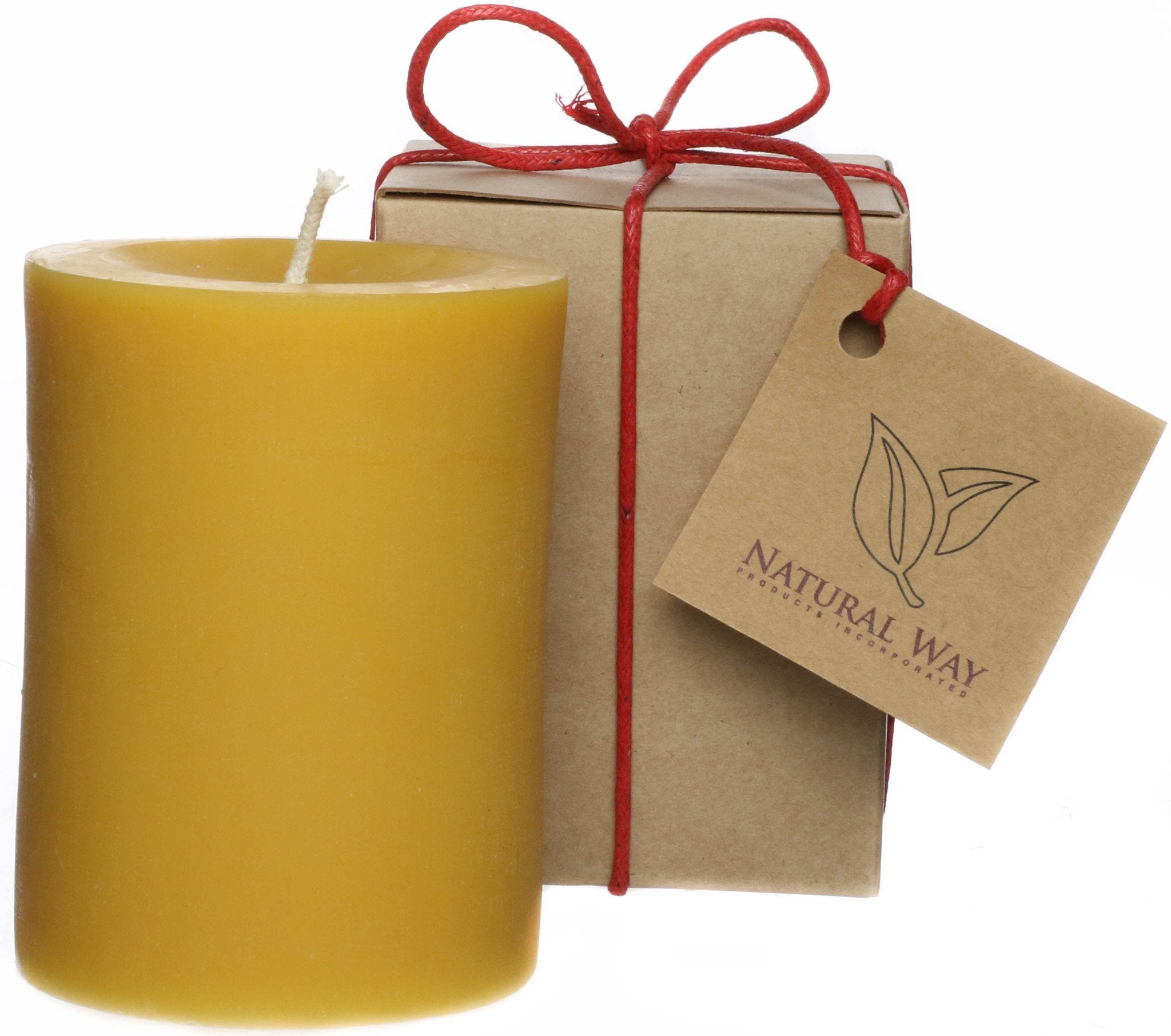 Pure Beeswax Candle 3x6'' ~90 hours – Natural Way Products Inc.