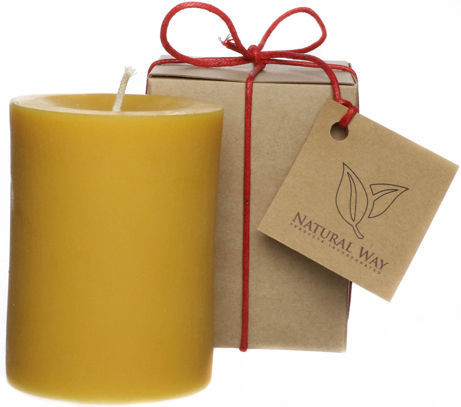 Pure Beeswax Candle 4 x 3'' ~75 hours