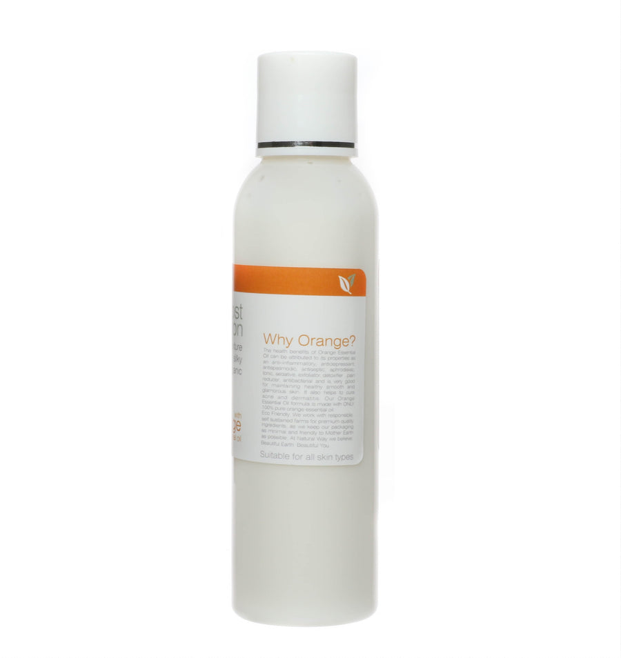 Natural Way Hard Wax: Face & Body Waxing | Orange Organic Post Waxing Lotion 4oz/120ml