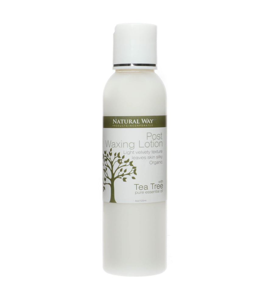 Natural Way Hard Wax: Face & Body Waxing | Tea Tree Organic Post Waxing Lotion 4oz/120ml