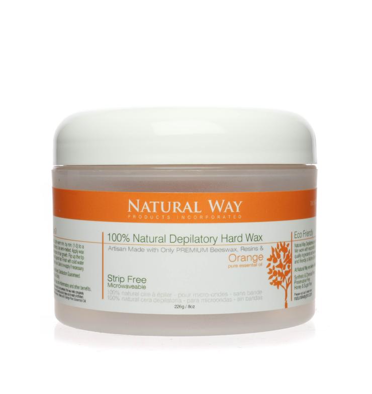 Natural Way Hard Wax: Face & Body Waxing | Orange Formula Microwaveable